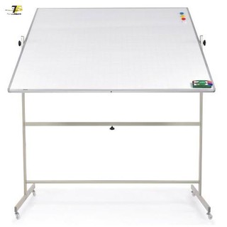 Bảng di động 2 mặt xoay từ trắng 100 x 120cm tặng bút, nam châm, lau bảng