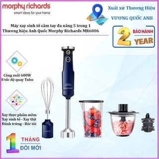 Máy xay sinh tố cầm tay 4 trong 1 Morphy Richards MR6006