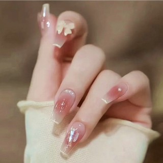 Móng giả Set 24 móng tay kèm chai keo dán