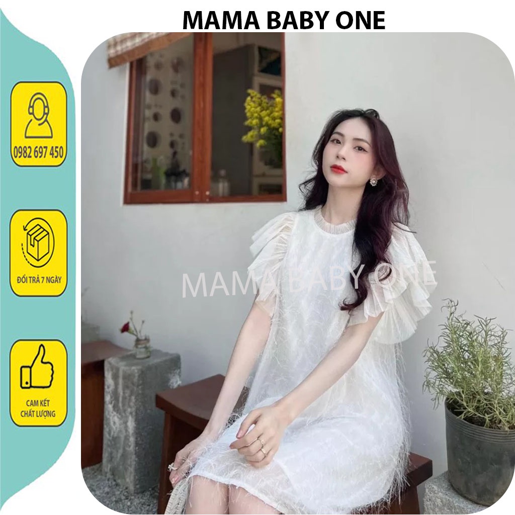 VÁY BẦU CÔNG SỞ, DỰ TIỆC SANG,MÙA HÈ-ĐẦM BẦU BABYDOLL CÁNH TIÊN LÔNG CAO CẤP BIGSIZE DÀI ĐEP GIÁ RẺ CHO MẸ BẦU V294