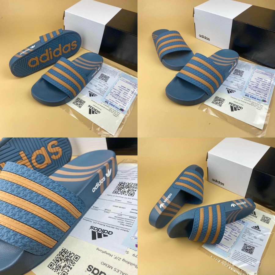 Dép nam adidas Mẫu mới nhất Hot 2022 dép adidas quai ngang Thiết kế độc lạ đế cao su - Form dáng thể thao chống nước