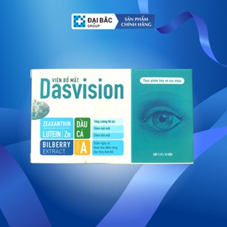 Viên uống bổ mắt Dasvision tăng cường thị lực, giảm mỏi mắt, khô mắt - hộp 30 viên
