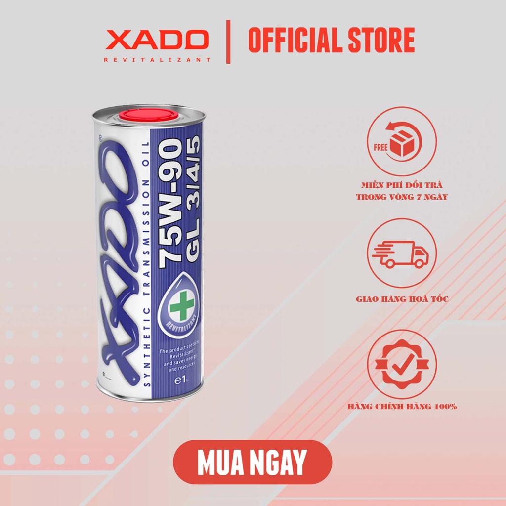 Dầu hộp số ( lap ) nhập khẩu phục hồi động cơ revitalizant XADO ATOMIC OIL 75W-90 - LINH TON STORE