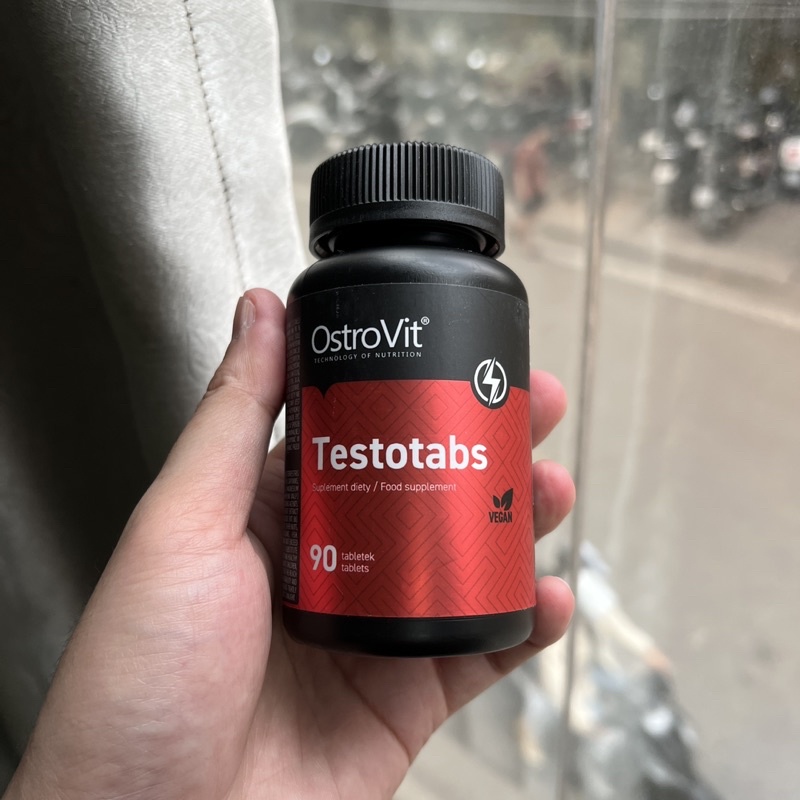 Viên uống OstroVit Testotabs tăng Testosterone tự nhiên lọ 90 viên nén