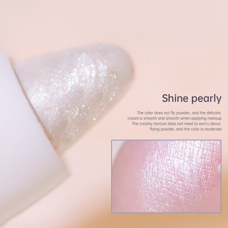 Phấn Mắt Kiêm Bút Kẻ Mắt Bắt Sáng Ánh Ngọc Trai Nhung Mịn Lấp Lánh