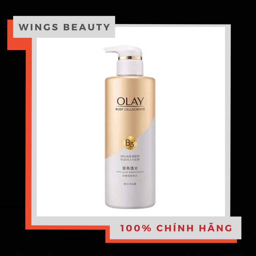OLAY - Sữa tắm Body Cellscience B3+ Optic Glow & Brightening 300ml