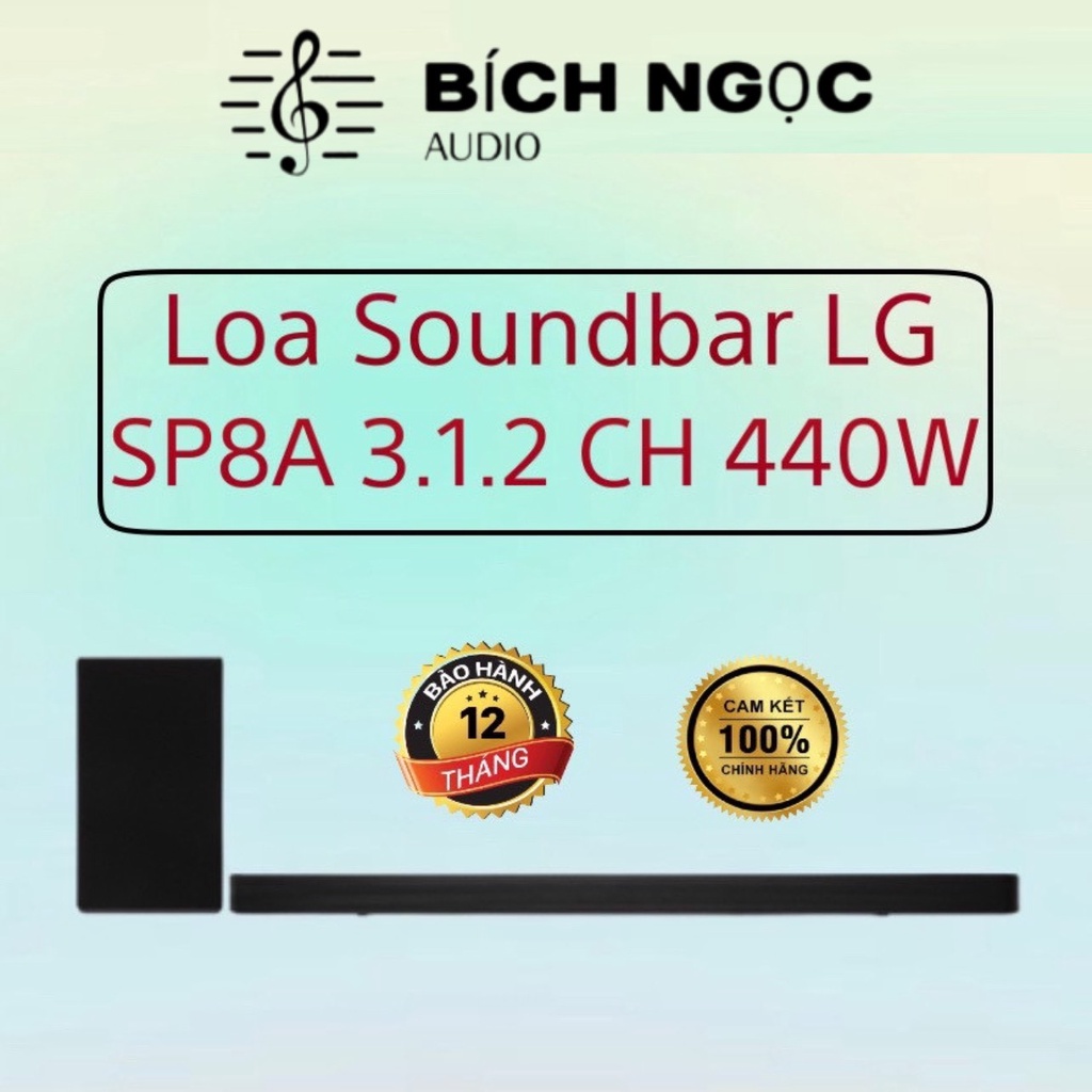 Loa thanh Soundbar LG 3.1.2 SP8A 440W Chính hãng