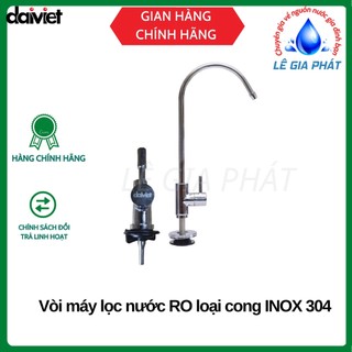 [CHÍNH HÃNG] Vòi máy lọc nước RO loại cong INOX 304