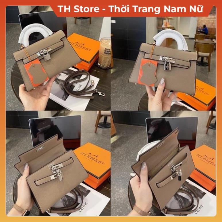 Túi xách nữ cầm tay đeo vai da nhám trơn HM Full box , Túi sách đeo chéo có khoá nhỏ phong cách thời trang TH Store