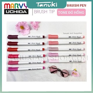 Bút Marvy Artist Brush ( Tone Đỏ hồng )