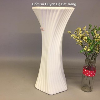 Bình lọ cắm hoa 30 CM gốm sứ Minh Long bát tràng Việt Nam