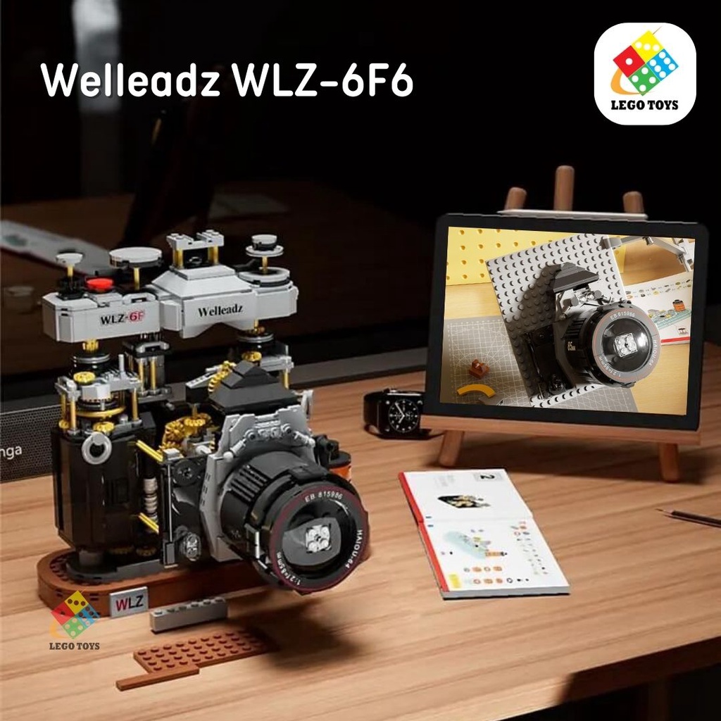 Máy Ảnh Welleadz Phong cách Retro Vintage - Mô Hình Lắp Ráp Máy Ảnh Camera - 1020 Chi Tiết