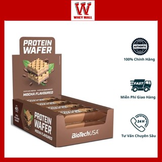 Thanh Bánh Wafer Protein Bar BiotechUSA 35g - Bánh Xốp Protein Bar Nhập Khẩu Mỹ Có Nhiều Vị