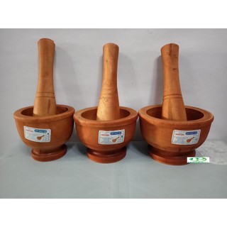 Bộ cối chày gỗ - thanh điền -12cm,14cm, 16cm