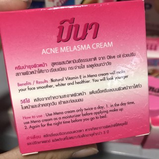 Kem dưỡng trắng da mặt Mena Thái Lan