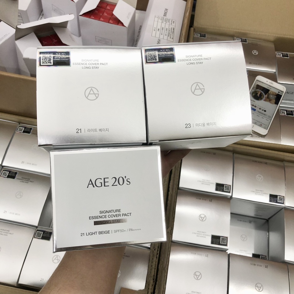 (BILL KOREA) Phấn Tươi AGE 20's Signature Essence Cover Pact SPF50+ PA+++