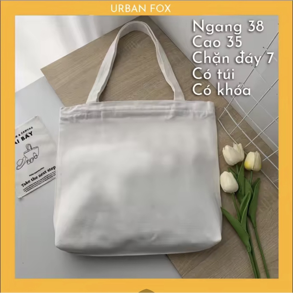Túi tote canvas in theo yêu cầu, vải dày dặn, in siêu nét URBAN FOX