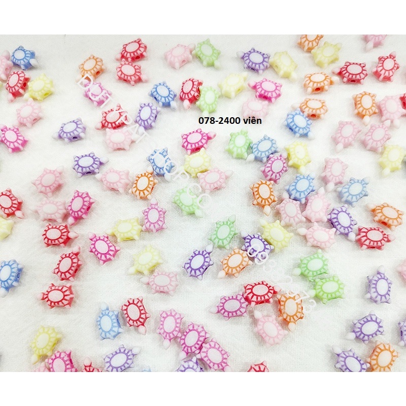 10 gam hạt nhựa hoa, sao, cá, chim, mèo ..  trang trí vòng hạt, cột tóc,làm đồ chơi, trang trí thủ công handmade....