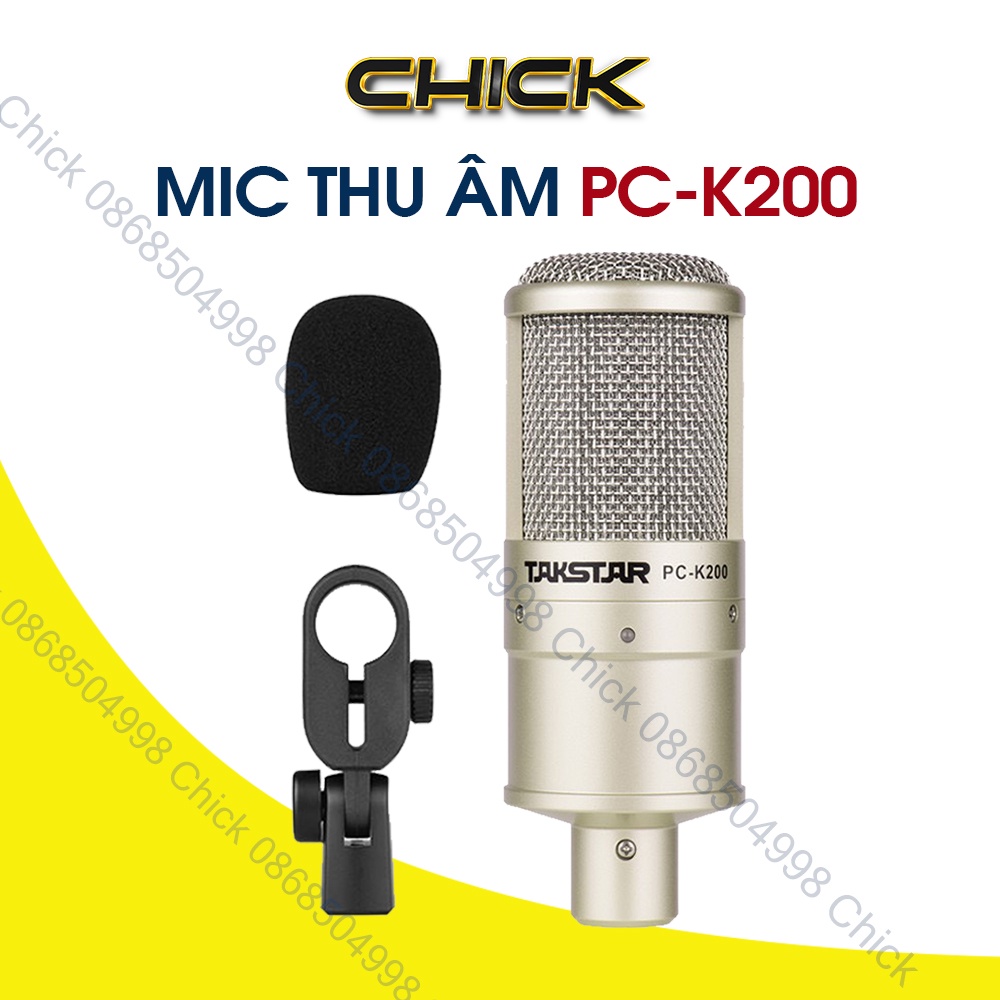 Mic Thu Âm TAKSTAR PC-K200 Chuyên Nghiệp. Micro livestream Chính Hãng, [BẢO HÀNH] 1 Năm | BigBuy360 - bigbuy360.vn