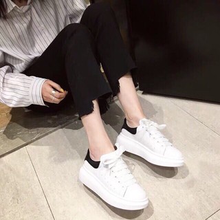 Giày Sneaker Thời Trang MQ Gót Đen Sc