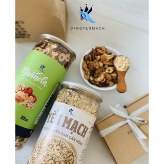 Combo granola dinh dưỡng 500gr + yến mạch 500gr king yến mạch