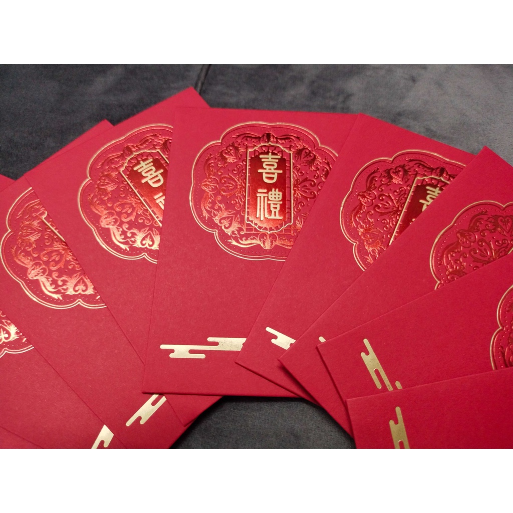 Bao Lì Xì Đỏ Set 10 cái Phong Cách Sang Trọng, Phù Hợp Cho Ngày Cưới /Quà Tặng