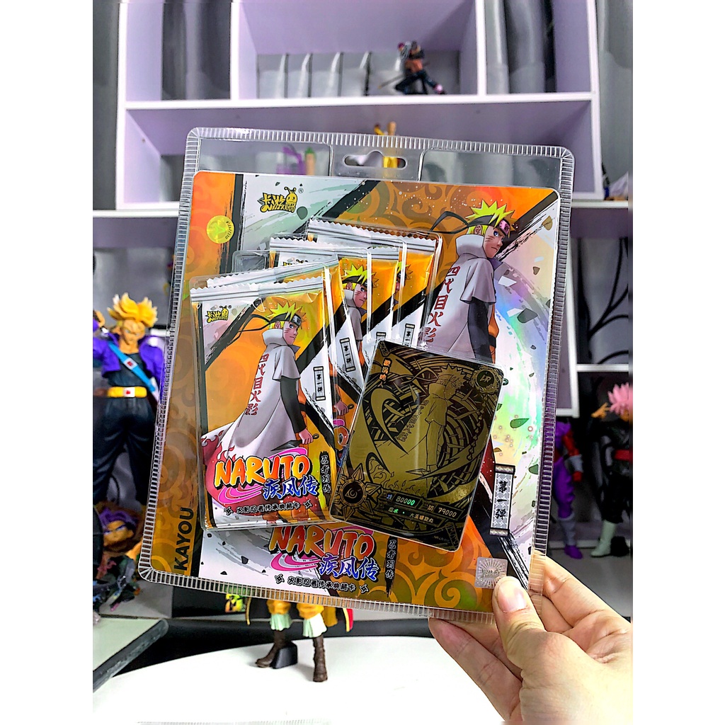 Thẻ nhân phẩm Naruto Kayou fullbox vỉ nhựa tặng kèm LR bên trong hàng có sẵn