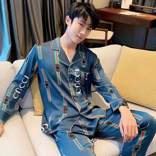 Bộ đồ ngủ vải lụa plus size chất lượng cao cho nam