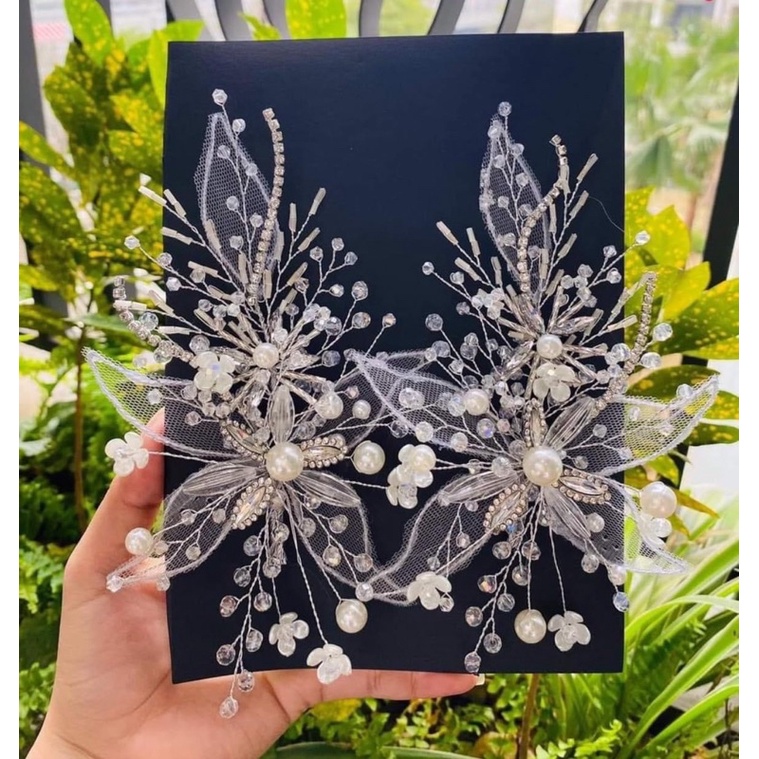 Cài tóc cô dâu, tóc tiệc, tóc bà sui YV2