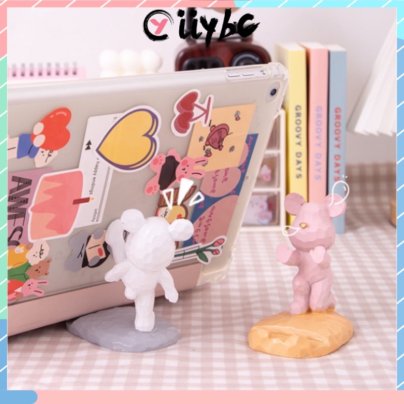Giá Đỡ Điện Thoại / Máy Tính Bảng / Điện Thoại Hình Gấu / Thỏ Hoạt Hình Nhiều Màu Dễ Thương