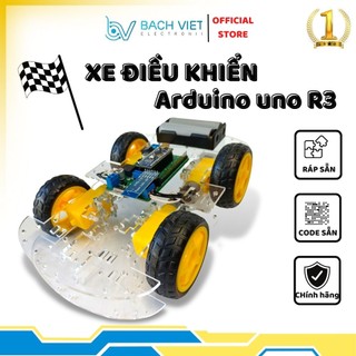 Xe điều khiển Arduino Uno R3 - App Bluetooth RC điều khiển dễ dàng , xe điều khiển rc siêu xịn tặng kèm