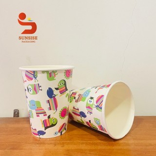 Ly giấy in hình vui nhộn 390ml- 10 cái