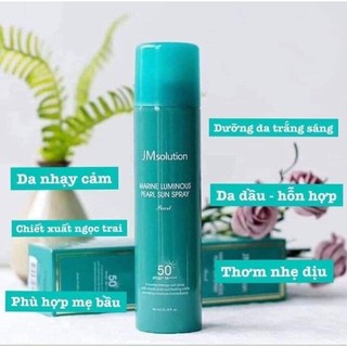 Xịt Chống Nắng Nâng Tone JM Solution Luminous 180ml