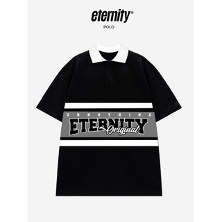 Áo polo black grey / áo polo eternity nam nữ form rộng thời trang chính hãng