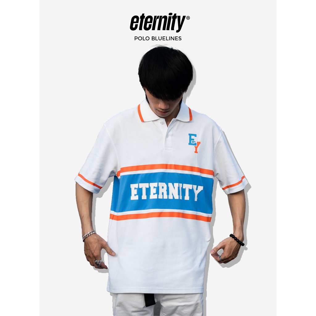 Áo POLO BLUE LINES / Áo POLO Eternity nam nữ form rộng thời trang chính hãng