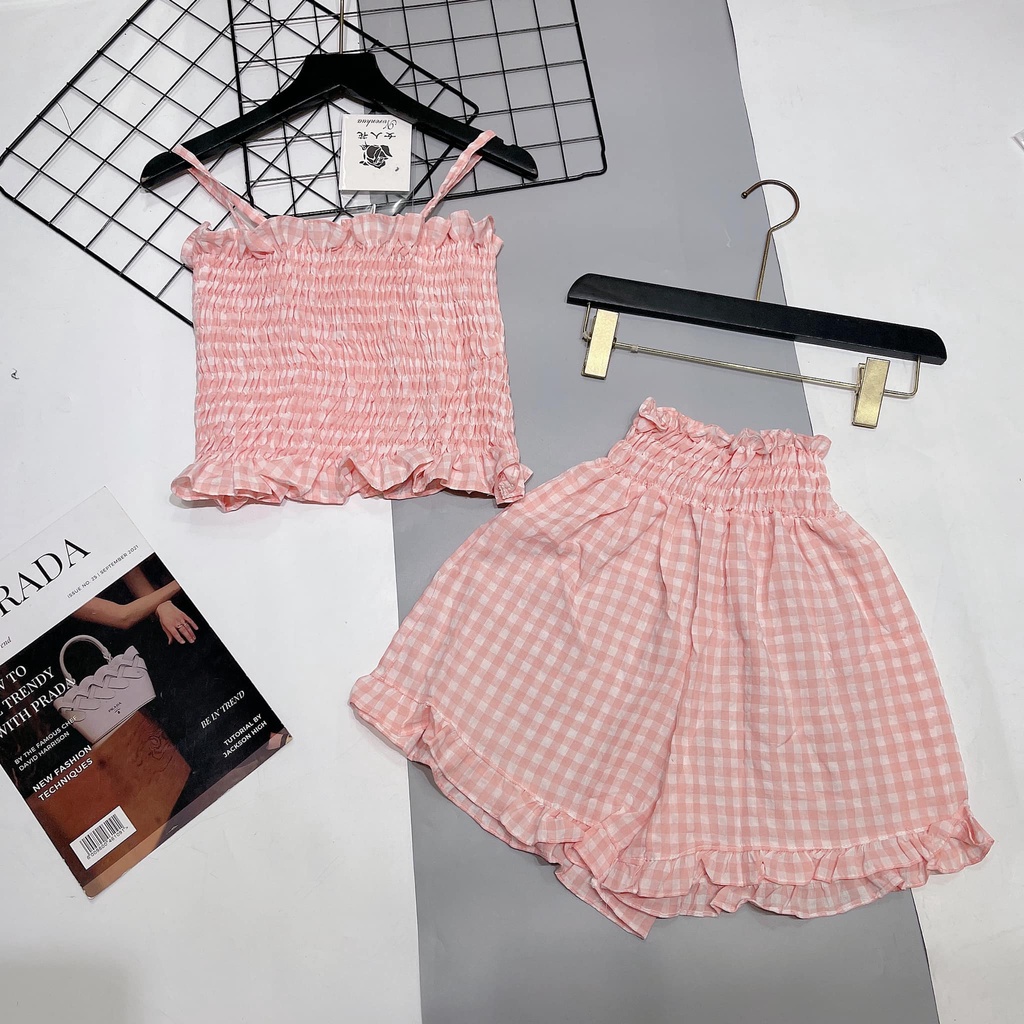 Sét áo quây kèm quần short cùng màu chuẩn hotgirl cho bạn gái - SCXB10