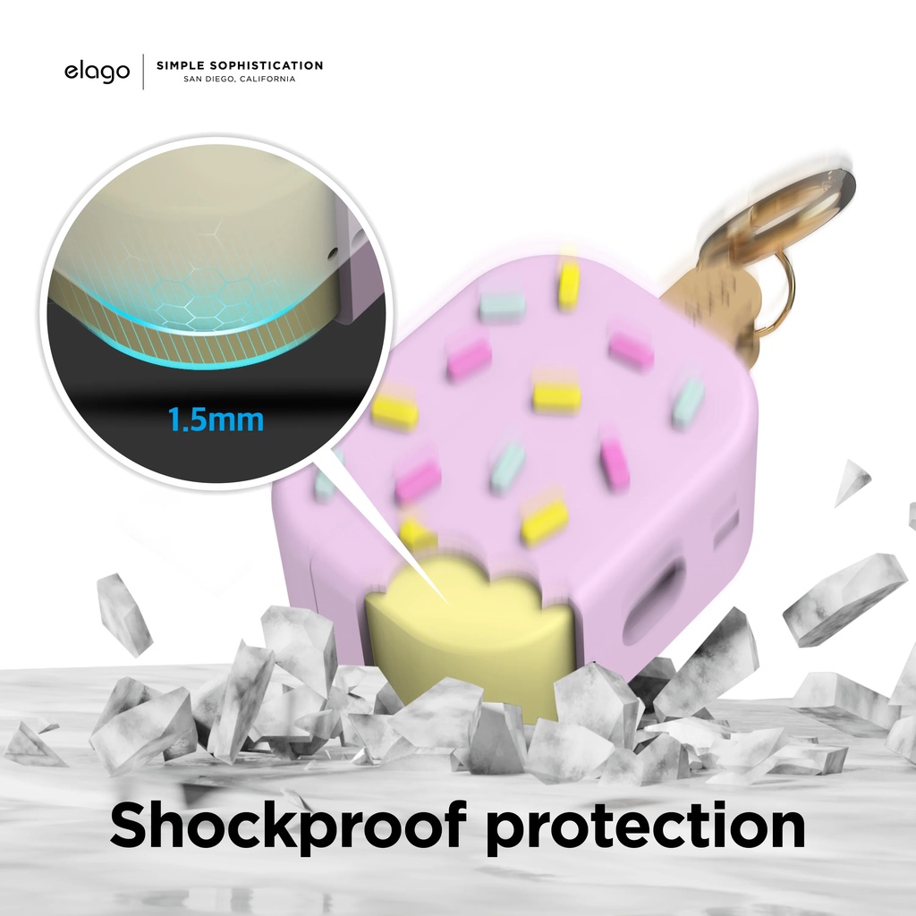 Ốp bảo vệ chính hãng Elago Ice Cream Silicone Case cho AirPod.s Pro 2/Pro