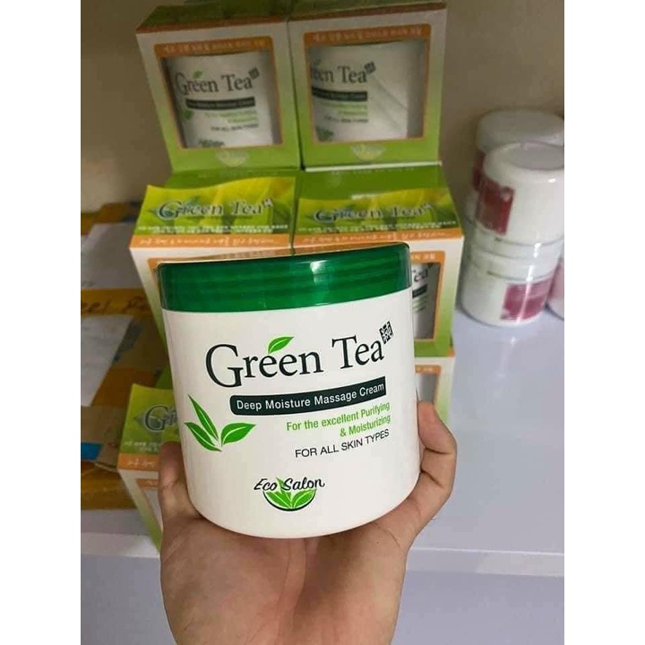 [Hàng Chuẩn] Kem massage mặt trà xanh green tea hũ 450gr