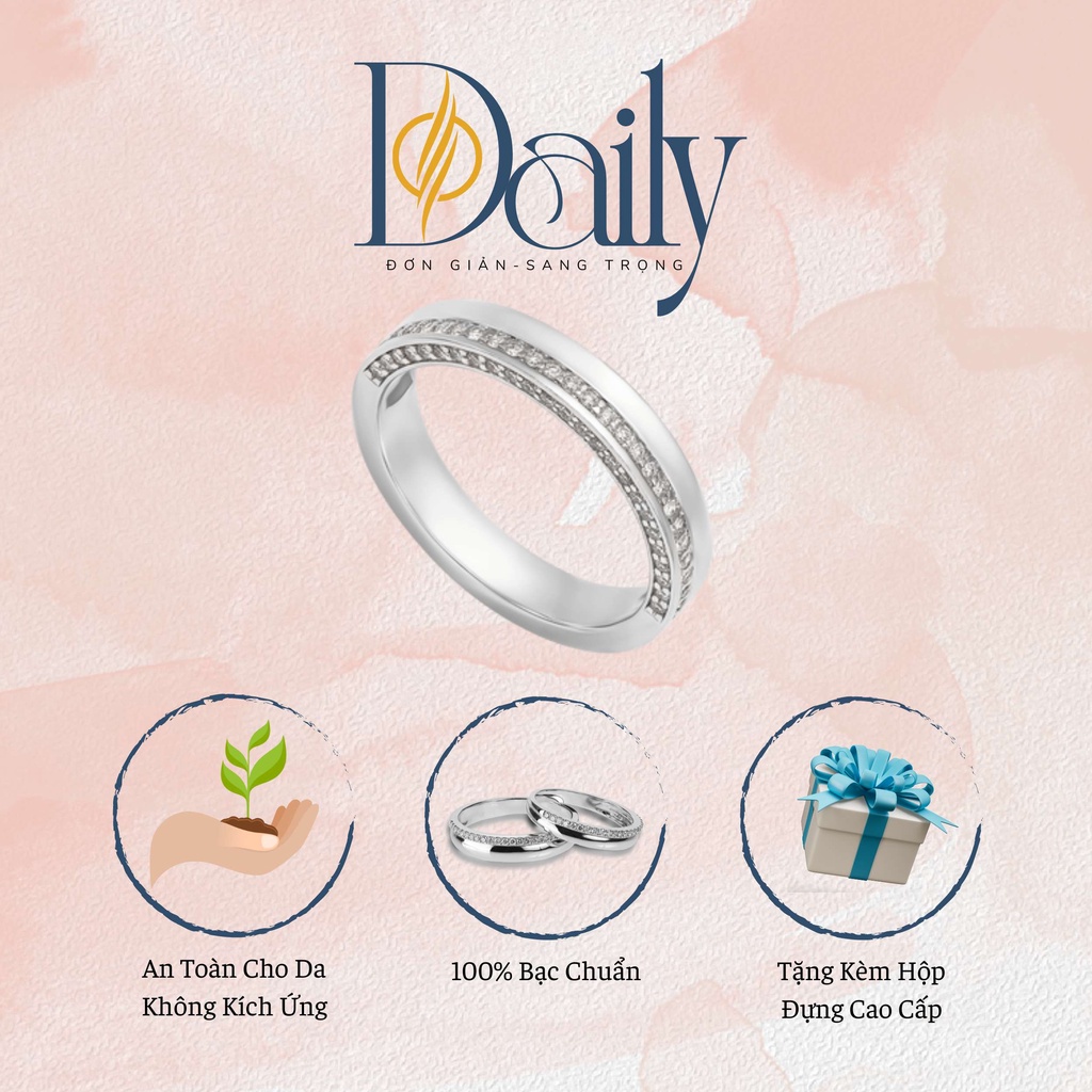 Nhẫn cưới Vàng Bạc Daily True Love 002