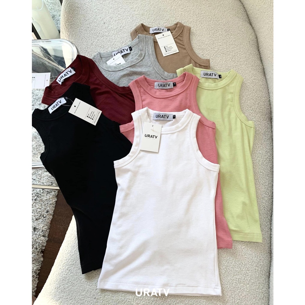 [CÓ SẴN-ẢNH THẬT] Áo tanktop gân dáng thường