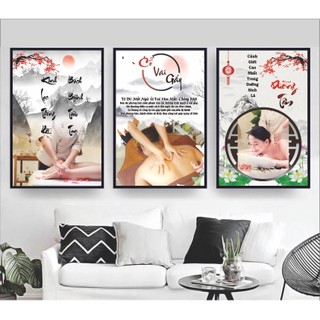 Tranh spa dưỡng sinh 3 tranh 40x60x3 = 1,2m