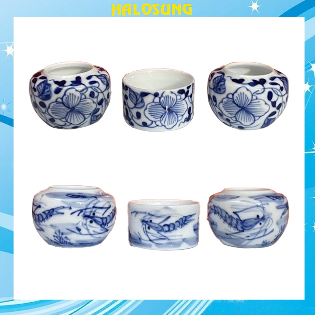 Cóng chim chào mào vẽ tay men tràm hàng kèm hộp và tai cật siêu đẹp PK201