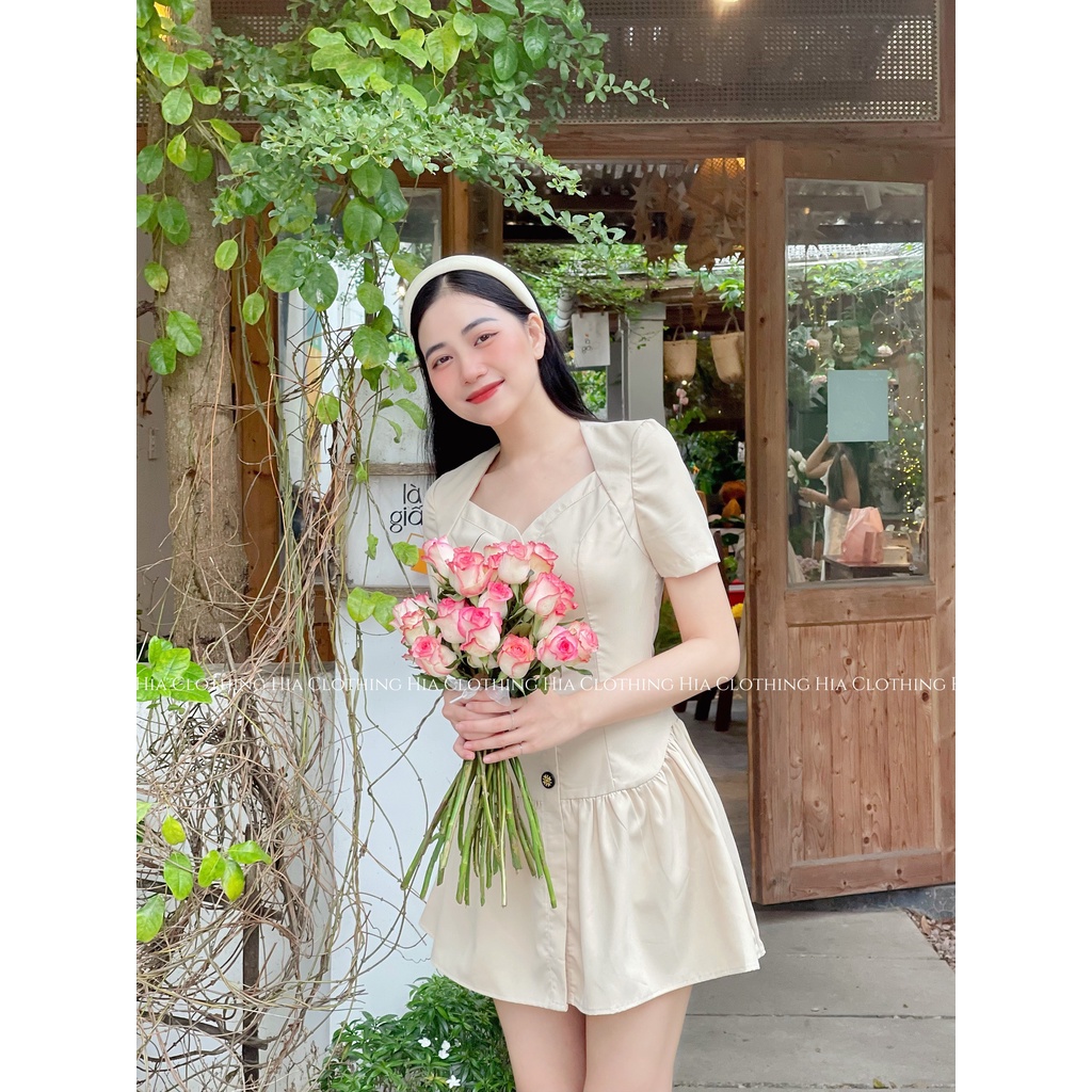 Váy Thiết Kế Cổ V 3 Màu HIA Clothing V839