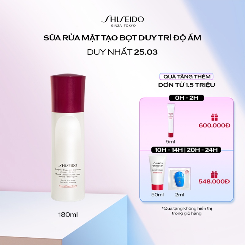 Sữa rửa mặt Shiseido Complete Cleansing Micro Foam 180ml