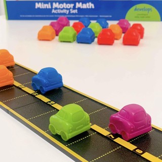 [Hàng nhập khẩu Mỹ] Bộ học toán cùng trò chơi đường đua - Mini Motor Math Activity Set -Learning Resources