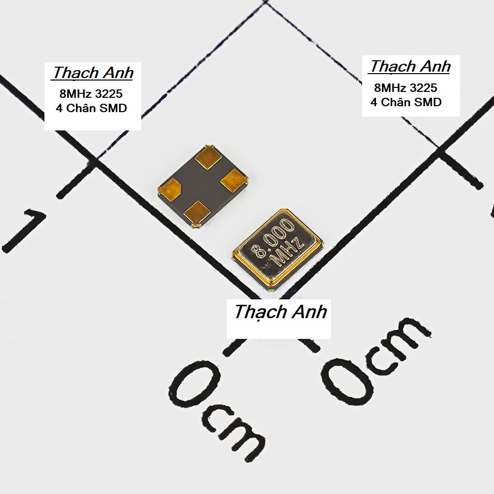 Thạch Anh 8MHz 3225 4 Chân SMD_Crystal 8MHz SMD 3225 4 feets_(420)