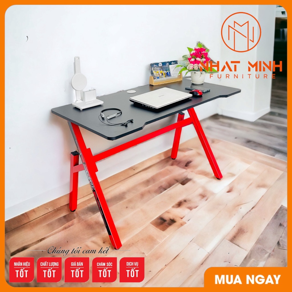 Bàn Chữ Z Gaming, Bàn Chơi Game, Làm Việc, Học Tập Hiện Đại Gỗ Mdf Phủ Công Nghệ Melamine