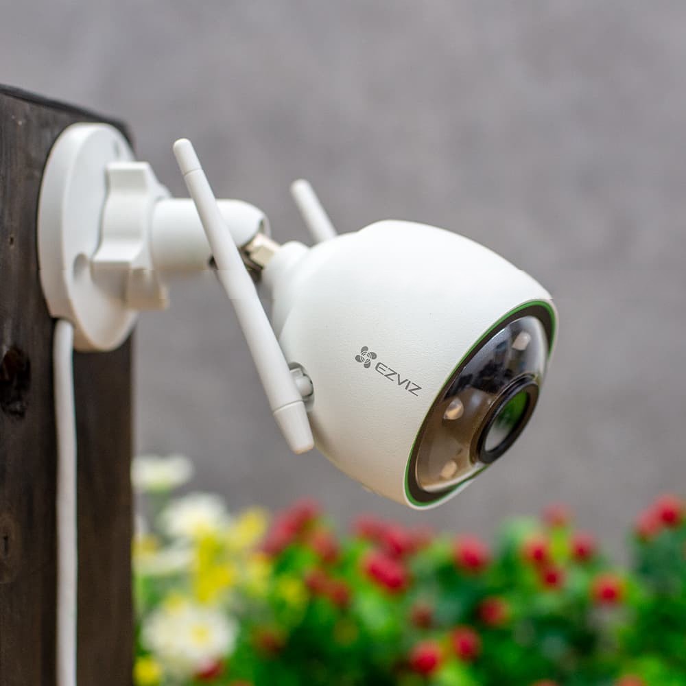 Camera wifi ngoài trời Ezviz C3N, màu ban đêm, ghi âm, AI phân biệt người