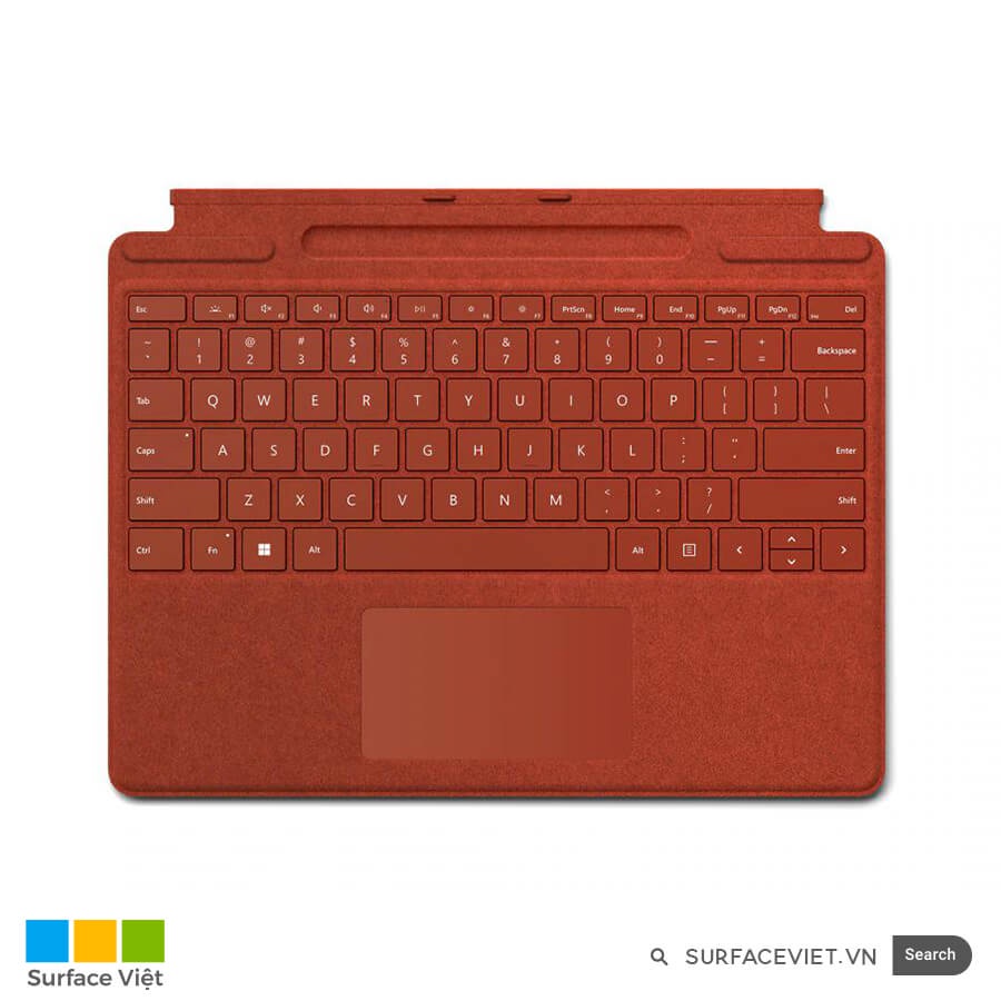 Bàn phím Alcantara dành cho Surface Pro X, Pro 8 có khe sạc bút