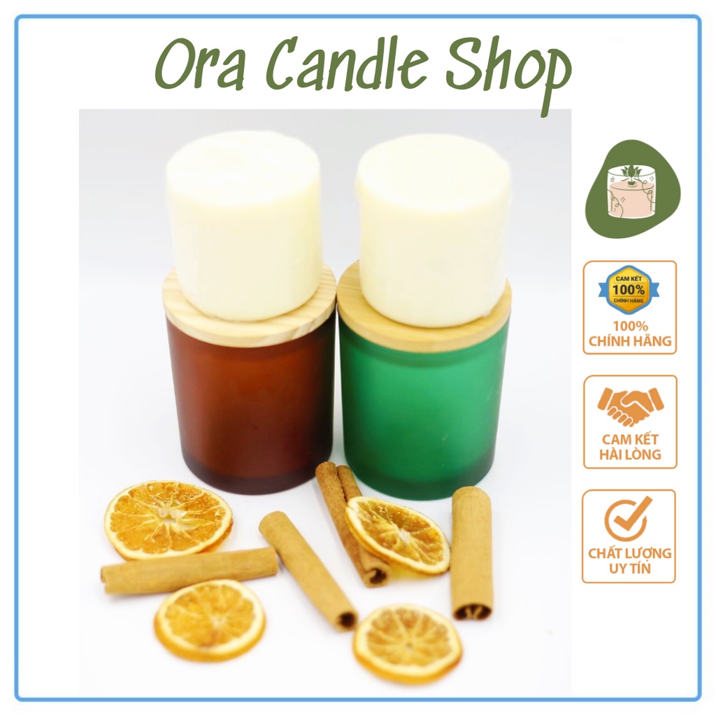 Sáp Làm Nến ORA – Nguyên Liệu Làm Nến Thơm Cao Cấp, Phù Hợp Cốc 8x9cm, Sáp Đậu Nành, Sáp Ong, Sáp Cọ